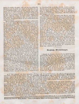 692 Kirchliche Mittheilungen