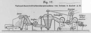 Verbund-Baumwollvorbereitungsmaschine von Dobson & Barlow : Technikgeschichte | Industrie und Technik | Besondere Industriezweige