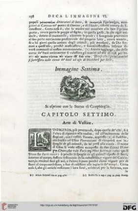 Capitolo settimo: Arte e vestire