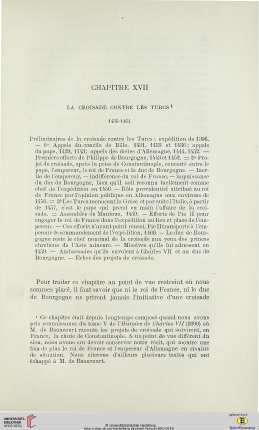 Chapitre XVII: La Croisade contre les Turcs, 1431-1461