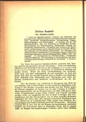 Drittes Kapitel: Der Handelsverkehr.