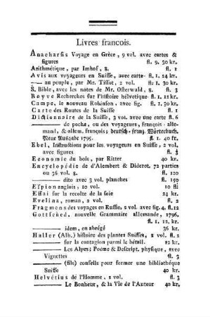 Livres francois.