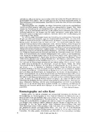 Kinematographie und echte Kunst