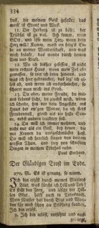 Der Gläubigen Trost im Tode