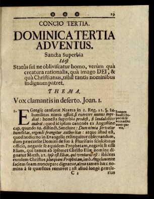 Concio Tertia. Dominica Tertia Adventus.