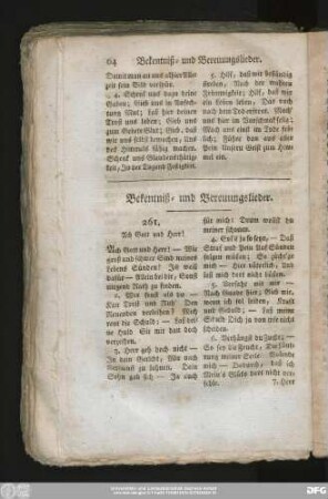 Bekenntniß- und Bereuungslieder.