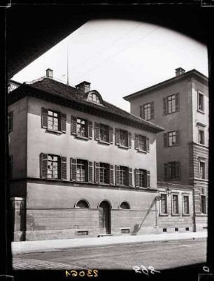 Kanzleistraße, Pfarrhaus, Foto: Schuster Juni 1913