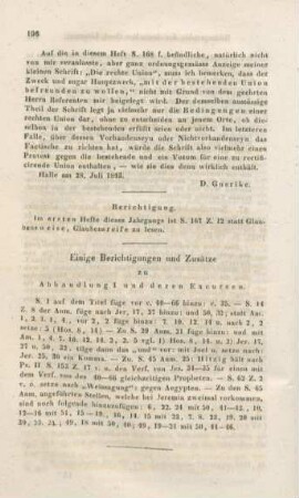 196 Berichtigungen