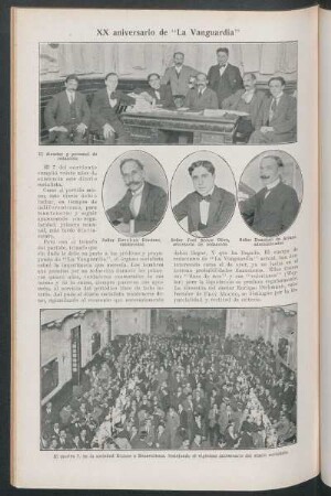 XX aniversdario de "La Vanguardia"
