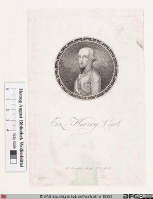 Bildnis Karl (Ludwig), Erzherzog von Österreich, 1822 Herzog von Teschen