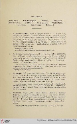 Meubles (Nr.1-98)