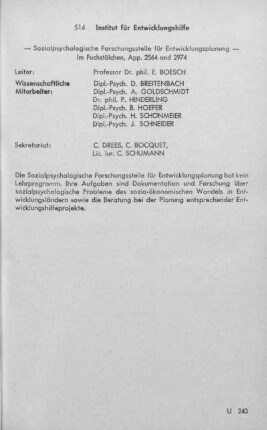Institut für Entwicklungshilfe