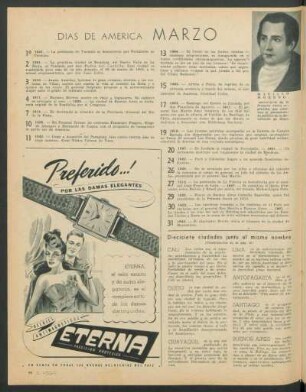 Marzo : Días de América