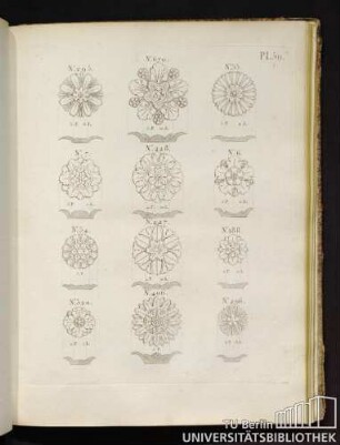 Pl. 50. No. 295, No. 670, No. 55, No. 7, No. 228, No. 6, No. 54, No. 227, No. 188, No. 520, No. 406, No. 296.