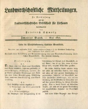 Zweiter Band. - Mai 1827.