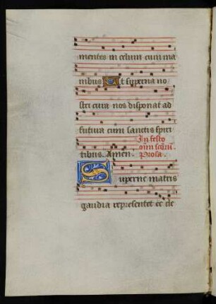 Sequentia in festo Omnium Sanctorum (unvollständig)