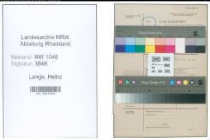 Entnazifizierung Heinz Lange , geb. 00.00.1920 (Kaufmannsgehilfe)