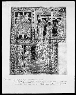 Liber matutinalis des Konrad von Scheyern — Drei Miniaturen zur Leidensgeschichte Christi, Folio 24recto