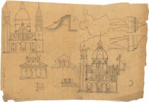 Schmidt, Heinrich von; München; St. Maximilian - Variante zum Campaniletyp (Teilansichten, Details)