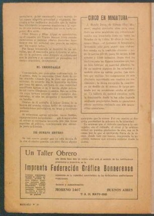 Circo en miniatura