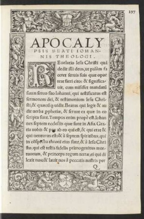 Apocalypsis Beati Iohannis Theologi.