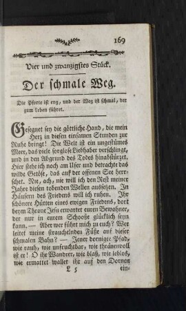 Vier und zwanzigstes Stück.