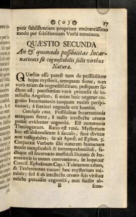17-32, Quaestio Secunda