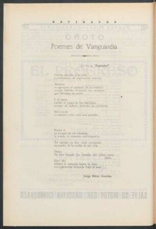 Poemas de Vanguardía