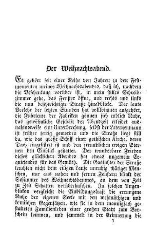 Der Weihnachtsabend