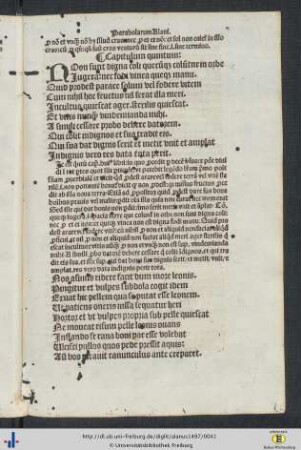 Capitulum quintum.