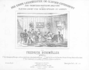 Der erste Lehrmeister im Clavier-Unterricht : eine theoretische praktische Anleitung, das Clavier leicht und sicher spielen zu lernen : III Theile, 2.r Theil. Die 12 Dur-und-Moll-Tonleitern, Uebungen, Erholungs Stücke und Praeludien