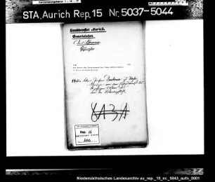 Das Gesuch des Schustergesellen Claas Janßen Dinkena in Nesse um Dispensationen