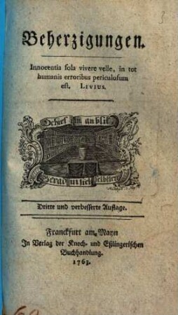 Beherzigungen