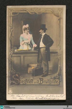Siegfried und Brun̄hilde : Postkarte