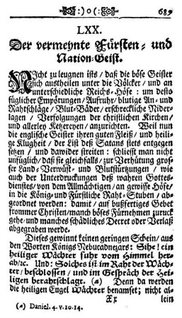 LXX. Der vermeynte Fürsten und Marion-Geist