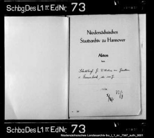 Schuldensachen des Franz, Tonnies und Gerlach von Kerssen- brock