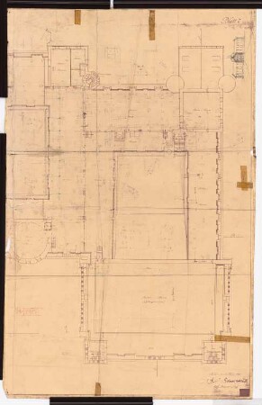 Königliches Residenzschloss Posen, Posen: Teilgrundriss DG 1:100
