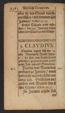 5. Claudius.
