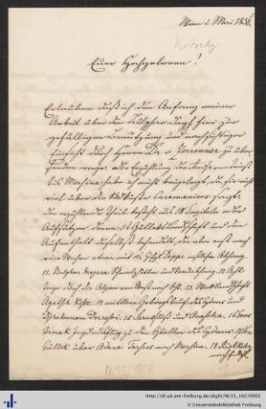 Nachlass Carl Ritter (NL 33/102) : Briefwechsel Theodor Kotschy - Carl Ritter