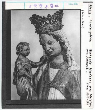 Graz, Landesgalerie: Stehende Madonna des Meisters von Admont. Um 1310-1320