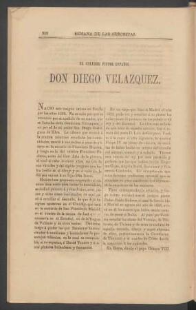 El célebre pintor español Don Diego Velázquez.