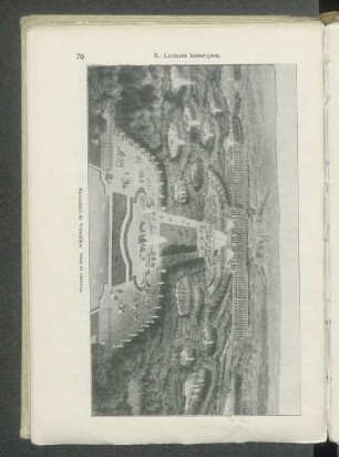 Panorama de Versailles. Parc et château.