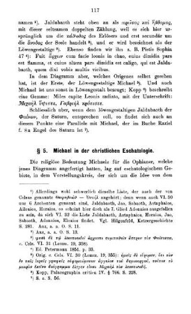 § 5. Michael in der christlichen Eschatologie.