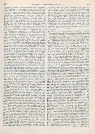 158-159 [Rezension] Grabmann, Martin, Handschriftliche Forschungen und Funde zu den philosophischen Schriften des Petrus Hispanus, des späteren Papstes Johannes XXI.