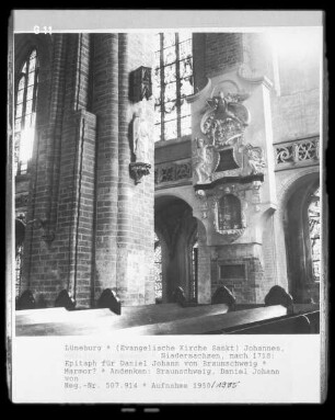 Epitaph für Daniel Johann von Braunschweig