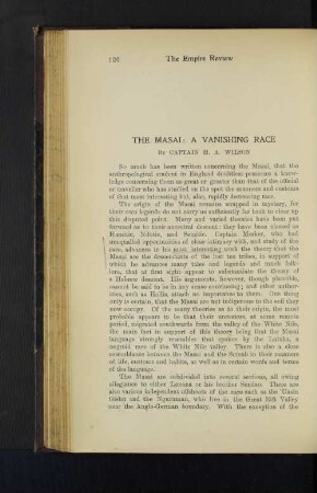 The Masai: A vanishing Race