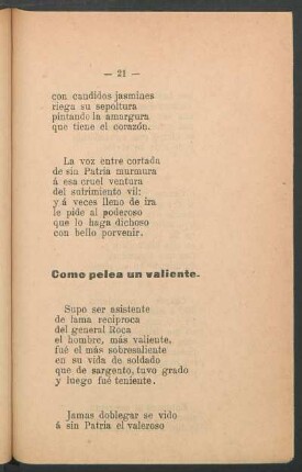 Como pelea un valiente