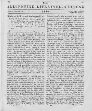 Udvalg af Gamle Danske Domme afsagte paa Kongens Retterting og paa Landsting. Slg. 1-3.Udgived med oplysende Anmarkninger af J. L. A. Kolderup-Rosenvinge. Kjöbenhavn 1845