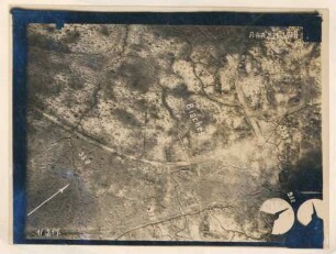 Foto des Geländes um und südlich von Biaches (Luftbild)