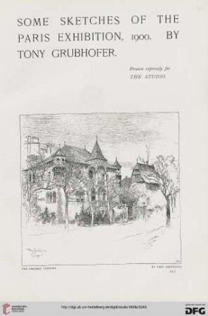 20: Some sketches of the Paris Exhibition, 1900, by Tony Grubhofer